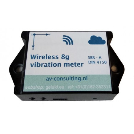 Wireless Vibration Meter MEMS - SBR + DIN 4150