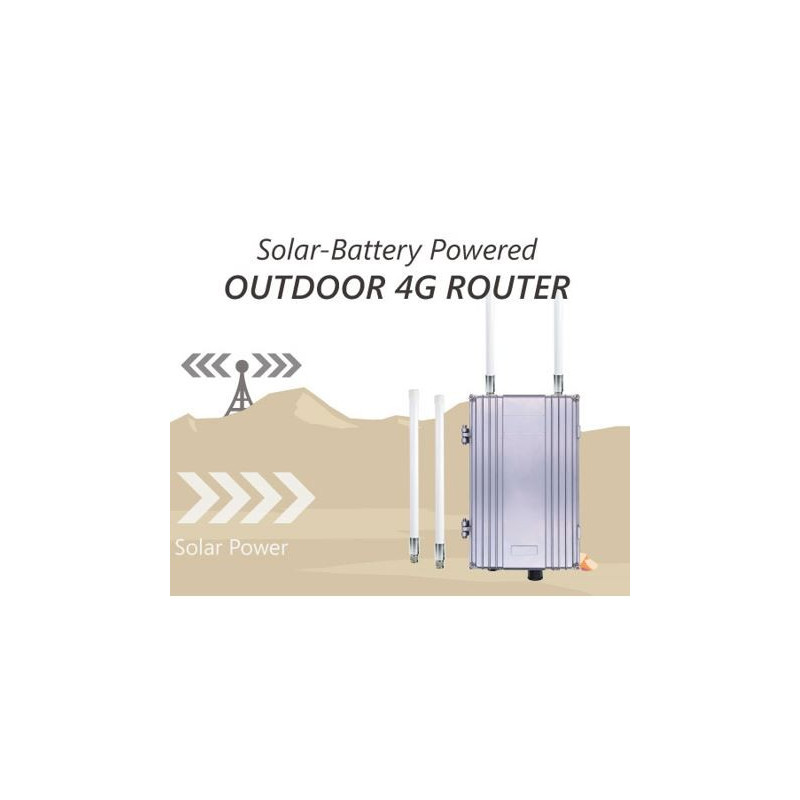 Outdoor wifi 4G router met accu